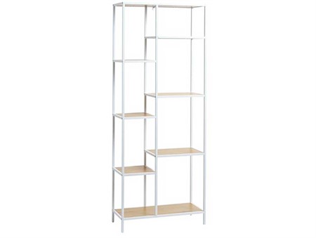 Hylla JUPITER, hög, 700x300x1780mm, vit/ek